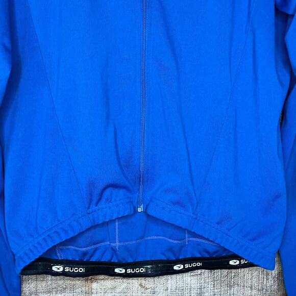 Sugoi Neo Long Sleeve Jersey Cycling Jacket Full Zip Black Blue Size Large - Picture 3 of 10